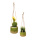 Pot de fleurs céramique/corde  Color: vert/nature Size: 13x15 cm