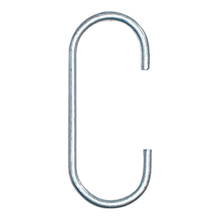 C-hooks zinc coated, Ø 2 mm, 100 pcs./pack.     Size: 39 mm    Color: silver
