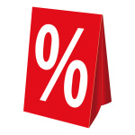 Affiche "%" carton  Color: rouge/blanc Size:...