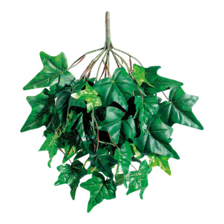 Efeubusch Textil/Kunststoff, mit großen Blättern     Groesse: 60 cm lang    Farbe: grün