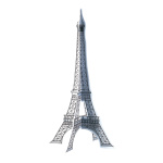 Eiffelturm Papier Größe:40 x 20 x 20 cm Farbe: weiß/grau