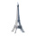 Eiffelturm Papier, Größe: 40 x 20 x 20 cm Farbe: weiß/grau   #