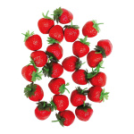 Strawberries plastic - Material: 24 pcs./box - Color: red...