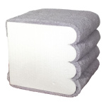 Hand towel stacking aid styrofoam, flame-resistant...