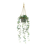 Hanging plant fabric artificial silk - Material: in metal...