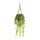 Hanging plant fabric, in clay pot     Size: 80 cm, Ø 15 cm    Color: green