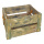 Caisse en bois bois délavé Color: marron Size: 40x32x23 cm