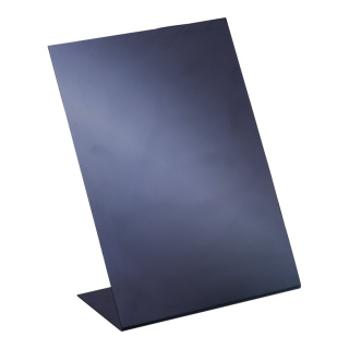 Présentoir en L matière plastique     Taille: 21,0x15,0 cm (h/l)    Color: noir