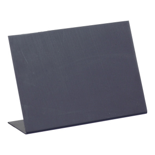 L-Aufsteller Kunststoff     Groesse: 10,5x15,4 cm (H/B)    Farbe: schwarz     #