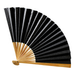Paper fan  - Material:  - Color: black - Size: 25x42 cm