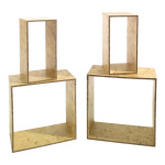 Shelf set OSB wood - Material:  - Color: natural - Size:...