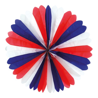 Fan France paper - Material: french flag - Color: white/blue/red - Size: 60 cm Ø