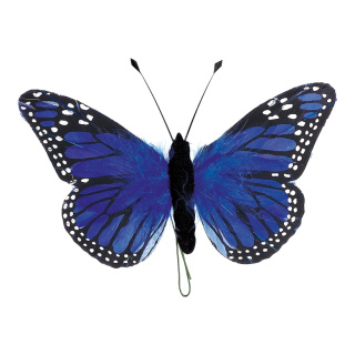 Butterfly feathers - Material:  - Color: blue - Size: 13x20 cm
