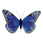 Schmetterling Federn     Groesse: 18x30 cm - Farbe: blau #