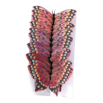 Papillon plumes 12 pcs. Color: vert Size: 12x7 cm