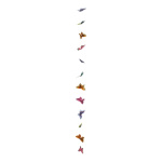 Schmetterlingsgirlande Federn, Größe: 180 cm Farbe: bunt