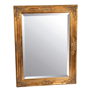 Spiegel Holz, Größe: 84x64 cm Farbe: gold