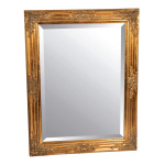 Spiegel Holz Größe:84x64 cm,  Farbe: gold