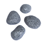 Steine Kunststoff, 4 Stk./Satz Größe:10-12 cm Farbe: grau
