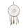 Capteur de rêve plumes/perles maillage en cuir Color: brun/naturel Size: Ø 55 cm