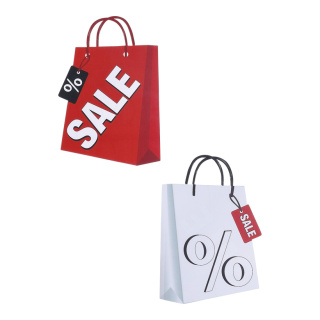 Affiches "Sale / %" plat carton imprimé des deux côtés rouge avec inscription "SALE" / Color: rouge/blanc Size: 40x29cm (HxB)