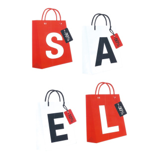 Affiches "Sale" 4pcs./set carton  Color: rouge/blanc Size: 40x29cm (HxB)