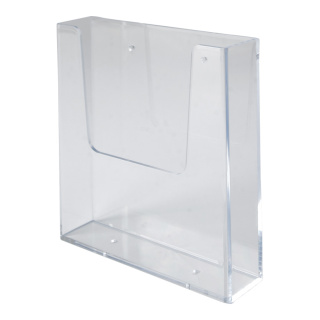 Wand-Prospekthalter Acryl Abmessung: A5, 14,8x21 cm (BxH) Farbe: transparent #