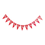 Wimpelkette »%« PVC Abmessung: 200 cm lang Farbe: rot/weiß #