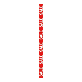 XXL sticker "Sale"  - Material:  - Color: red/white - Size: 250x15cm (LxB)