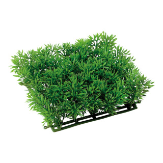 Zypressenpaneel Kunststoff     Groesse: 15x15x4,5cm    Farbe: grün