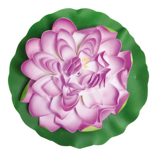 Seerose, blühend Schaumstoff Größe:Ø 40cm Farbe: violett/grün