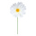 Marguerite 2 parties, soie artificielle, fleur Ø 30cm     Taille: 100cm    Color: blanc