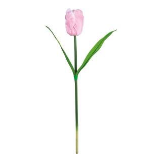 Tulip  - Material: artificial silk - Color: pink/green - Size: Ø 10cm X 70cm