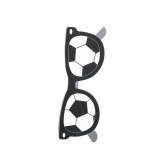 Glasses with football print made of paper flame retardent...