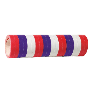 Luftschlangen »Frankreich« blau/weiß/rot, aus Papier Größe:4m, 7mm breit Farbe: FR #   Info: SCHWER ENTFLAMMBAR
