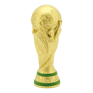 Coupe du monde résine artificielle     Taille: 37cm    Color: or