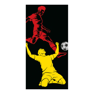 Motif imprimé football "4" imprimé dun côté  Color: multicolore Size: 180x90cm