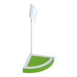 Corner flag with base made of styrofoam - Material: flame...