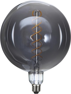 Vintage Dekoleuchte Decoration LED "Industrial-Rauchglas, E27 dimmbar