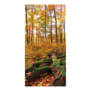 Banner "Beech Forest" paper - Material:  - Color: yellow/brown - Size: 180x90cm