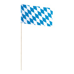 Paper flag Bavarian rhombs - Material: 10 pcs./bag -...