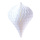 Ornament Goutte de papier avec attache en nylon ignifugé en M1 Color: blanc Size: 30x20cm