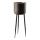 Cache-pot en metal à 3 jambes debout  Color: noir/bronze Size: 88cm X Ø 30cm Tiefe 28cm