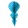 Ornament Goutte de papier avec attache en nylon ignifugé en M1 Color: turquoise Size: 65x30cm