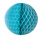 Boule en nid dabeille de papier avec attache en nylon ignifugé en M1 Color: turquoise Size: 60cm