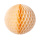 Boule en nid dabeille de papier avec attache en nylon ignifugé en M1 Color: crème Size: 60cm