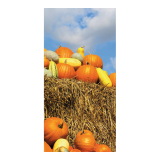 Banner "Pumpkin Harvest" fabric - Material:  - Color: orange - Size: 180x90cm