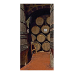 Motivdruck Weinkeller, Stoff, Größe:180x90cm,  Farbe:...