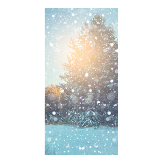 Motif imprimé "Chute de neige" tissu  Color: blanc/gris Size: 180x90cm