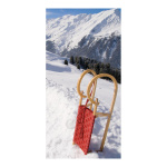 Banner "Red Sleigh" paper - Material:  - Color:...